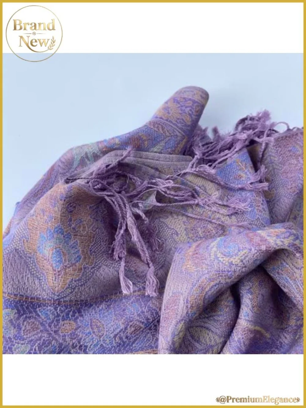Paisley Pashmina Shawl Wrap Reversible Rayon Scarf Festival